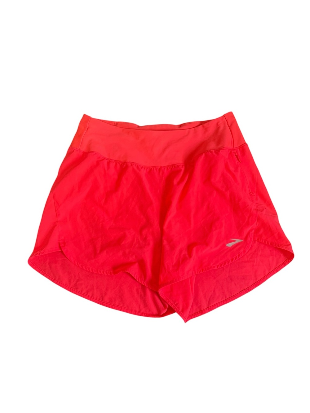 Brooks Women’s Neon Coral Athletic Running Shorts